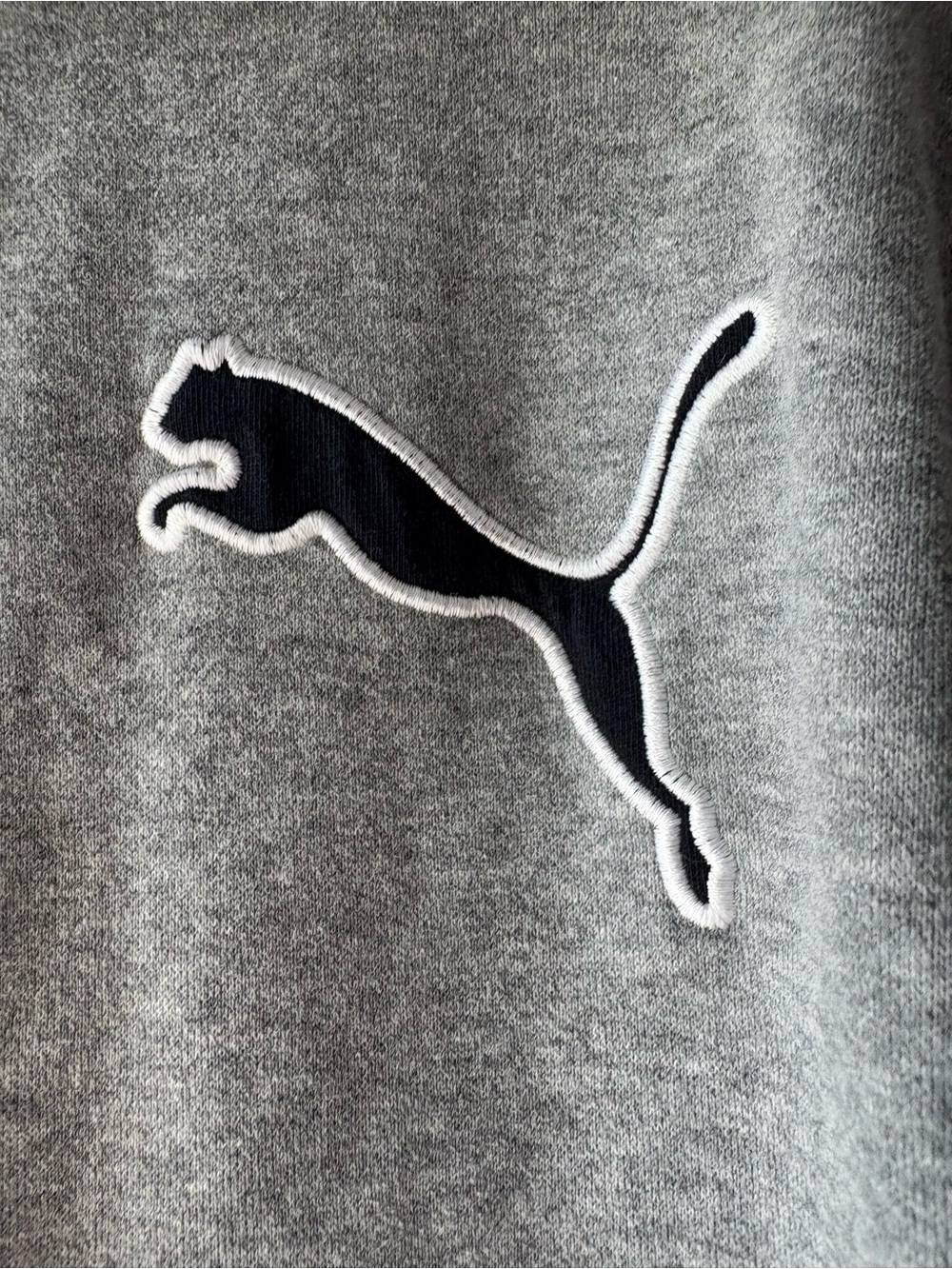 Puma Grey Zip Up Sweatshirt XL Men’s Logo Athletic Fleece - Picture 4 of 9